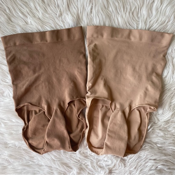 2 Pk Bundle SKIMS Seamless Sculpt High Waisted Brief Women’s Size S/M Ocher Clay - Picture 2 of 12